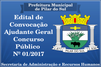 Edital de Convocação Concurso Público 01/2017