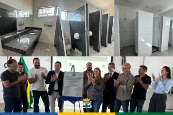 Inauguração da construção do sanitário e vestiário do “Recinto de Festas Chico Mineiro”