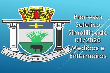 Processo  Seletivo Simplificado 01/2020 Mdicos e  Enfermeiros