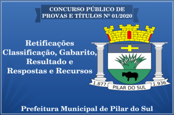 Pilar do Sul - Concurso Publico 01/2020
