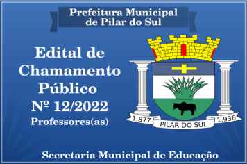 Edital de Chamamento Público 12/2022