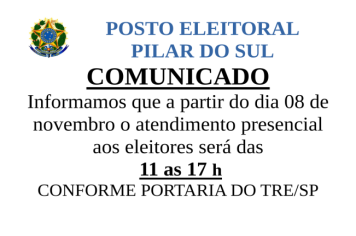 Posto Eleitoral Pilar do Sul