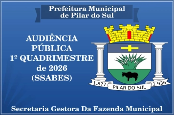 CONVITE À POPULAÇÃO AUDIÊNCIA PÚBLICA 1º QUADRIMESTRE DE 2026