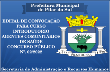 EDITAL DE CONVOCAÇÃO CONCURSO PÚBLICO 02/2022