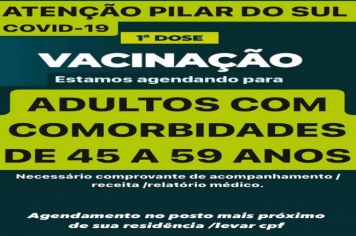 ATENÇÃO VACINAÇÃO CONTRA COVID-19