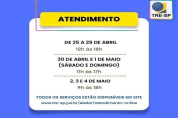 Horário de Atendimento Cartorio Eleitoral