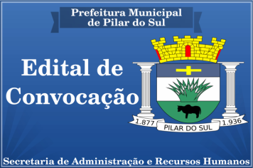 Edital de Convocação Concurso Público 01/2018