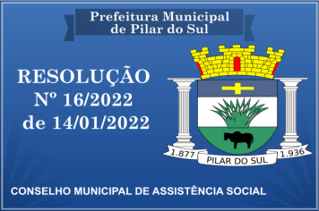 Resolução  nº16/22 CMAS 