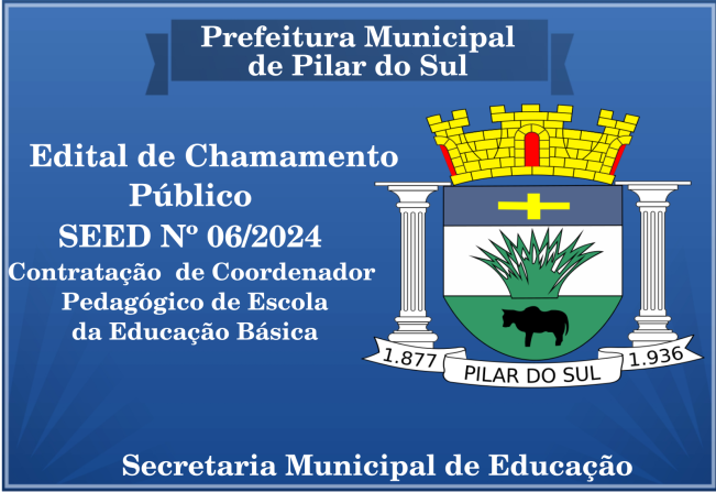 Edital de Chamamento Público SEED 06/2024