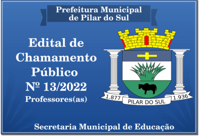 EDITAL DE CHAMAMENTO PÚBLICO 13/2022